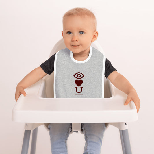 Eyelovu Unisex Embroidered Baby Bib