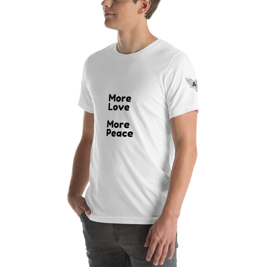 Eyelovu Short-Sleeve Unisex T-Shirt - More Love/More Peace